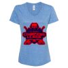 Women's Snow Heather Jersey V-Neck T-Shirt Thumbnail