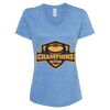 Women's Snow Heather Jersey V-Neck T-Shirt Thumbnail