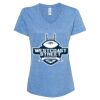 Women's Snow Heather Jersey V-Neck T-Shirt Thumbnail