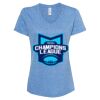 Women's Snow Heather Jersey V-Neck T-Shirt Thumbnail