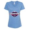 Women's Snow Heather Jersey V-Neck T-Shirt Thumbnail