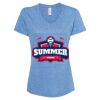 Women's Snow Heather Jersey V-Neck T-Shirt Thumbnail