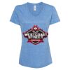 Women's Snow Heather Jersey V-Neck T-Shirt Thumbnail