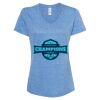 Women's Snow Heather Jersey V-Neck T-Shirt Thumbnail