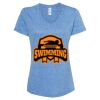 Women's Snow Heather Jersey V-Neck T-Shirt Thumbnail