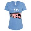 Women's Snow Heather Jersey V-Neck T-Shirt Thumbnail