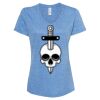 Women's Snow Heather Jersey V-Neck T-Shirt Thumbnail