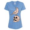 Women's Snow Heather Jersey V-Neck T-Shirt Thumbnail