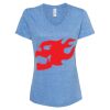 Women's Snow Heather Jersey V-Neck T-Shirt Thumbnail