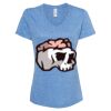 Women's Snow Heather Jersey V-Neck T-Shirt Thumbnail