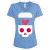 Women's Snow Heather Jersey V-Neck T-Shirt Thumbnail