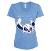 Women's Snow Heather Jersey V-Neck T-Shirt Thumbnail