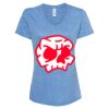 Women's Snow Heather Jersey V-Neck T-Shirt Thumbnail