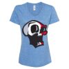Women's Snow Heather Jersey V-Neck T-Shirt Thumbnail