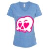 Women's Snow Heather Jersey V-Neck T-Shirt Thumbnail
