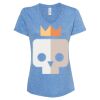 Women's Snow Heather Jersey V-Neck T-Shirt Thumbnail