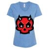 Women's Snow Heather Jersey V-Neck T-Shirt Thumbnail