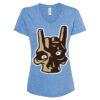 Women's Snow Heather Jersey V-Neck T-Shirt Thumbnail