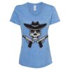 Women's Snow Heather Jersey V-Neck T-Shirt Thumbnail