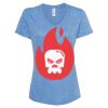 Women's Snow Heather Jersey V-Neck T-Shirt Thumbnail