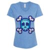 Women's Snow Heather Jersey V-Neck T-Shirt Thumbnail