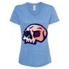 Women's Snow Heather Jersey V-Neck T-Shirt Thumbnail