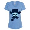Women's Snow Heather Jersey V-Neck T-Shirt Thumbnail