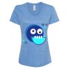 Women's Snow Heather Jersey V-Neck T-Shirt Thumbnail
