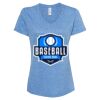 Women's Snow Heather Jersey V-Neck T-Shirt Thumbnail