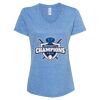 Women's Snow Heather Jersey V-Neck T-Shirt Thumbnail
