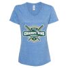 Women's Snow Heather Jersey V-Neck T-Shirt Thumbnail