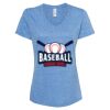 Women's Snow Heather Jersey V-Neck T-Shirt Thumbnail