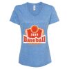 Women's Snow Heather Jersey V-Neck T-Shirt Thumbnail