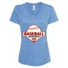 Women's Snow Heather Jersey V-Neck T-Shirt Thumbnail