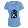 Women's Snow Heather Jersey V-Neck T-Shirt Thumbnail