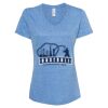 Women's Snow Heather Jersey V-Neck T-Shirt Thumbnail