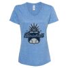 Women's Snow Heather Jersey V-Neck T-Shirt Thumbnail