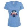 Women's Snow Heather Jersey V-Neck T-Shirt Thumbnail