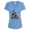 Women's Snow Heather Jersey V-Neck T-Shirt Thumbnail