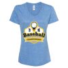 Women's Snow Heather Jersey V-Neck T-Shirt Thumbnail