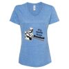Women's Snow Heather Jersey V-Neck T-Shirt Thumbnail