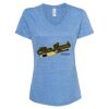 Women's Snow Heather Jersey V-Neck T-Shirt Thumbnail