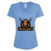 Women's Snow Heather Jersey V-Neck T-Shirt Thumbnail