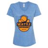 Women's Snow Heather Jersey V-Neck T-Shirt Thumbnail