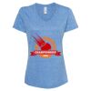 Women's Snow Heather Jersey V-Neck T-Shirt Thumbnail