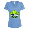 Women's Snow Heather Jersey V-Neck T-Shirt Thumbnail