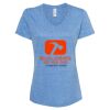 Women's Snow Heather Jersey V-Neck T-Shirt Thumbnail