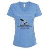 Women's Snow Heather Jersey V-Neck T-Shirt Thumbnail