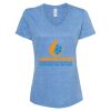 Women's Snow Heather Jersey V-Neck T-Shirt Thumbnail