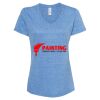 Women's Snow Heather Jersey V-Neck T-Shirt Thumbnail